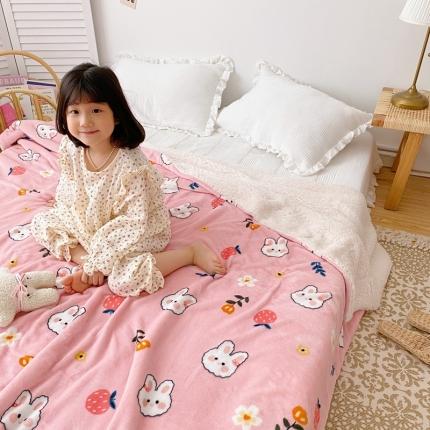 91家纺网 家纺一手货源 找家纺 （总）顾里2020新款ins网红少女心温暖牌羊羔绒毯