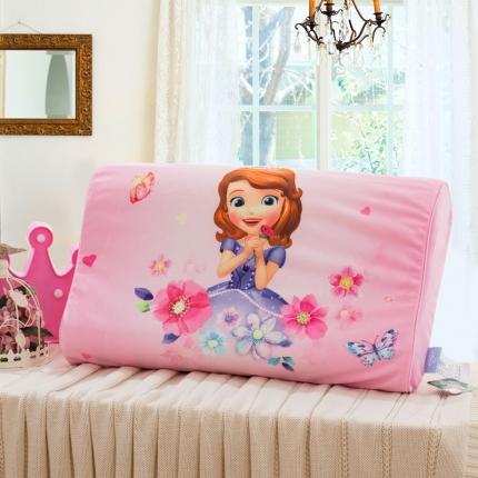 迪士尼 2020新款宝宝绒面料乳胶枕花仙子苏菲亚