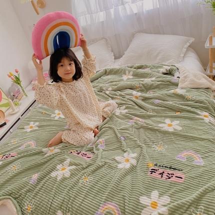 91家纺网 家纺一手货源 找家纺 （总）顾里 新款ins网红少女心温暖牌魔法牛奶绒毛毯