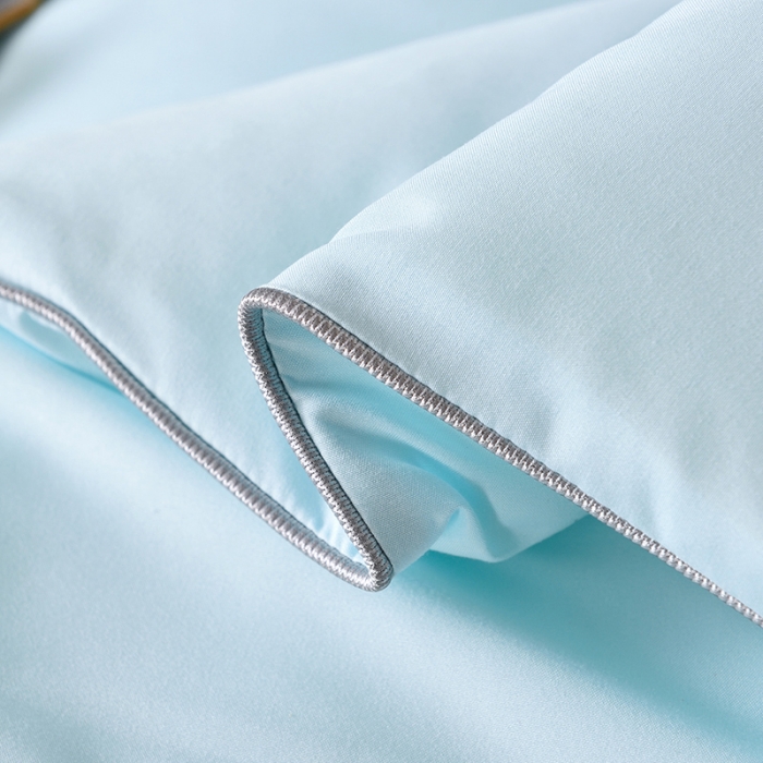 91家纺网 家纺一手货源 找家纺 德芙2020新款纯色整张棉高密磨毛亲肤被 水晶绿 