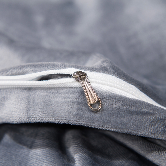 91家纺网 家纺一手货源 找家纺 骏腾2022新款韩版绣花你好美丽系列水晶绒四件套宝宝绒卡其灰