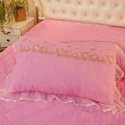 91家纺网 家纺一手货源 找家纺 （总）瑞宝 2025新款夹棉加厚磨毛床裙梦恋系列单枕套