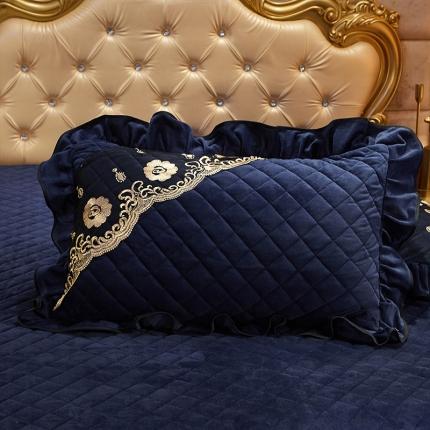 91家纺网 家纺一手货源 找家纺 （总）瑞宝 2025新款水晶绒夹棉米拉花园系列一对枕套