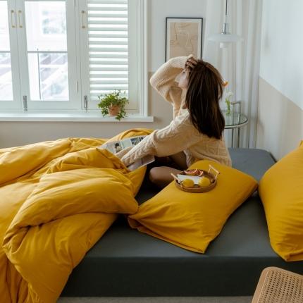 91家纺网 家纺一手货源 找家纺 （总）华超针织 2021新款针织纯色混搭四件套