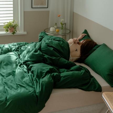 91家纺网 家纺一手货源 找家纺 （总）华超针织 2021新款针织纯色混搭四件套