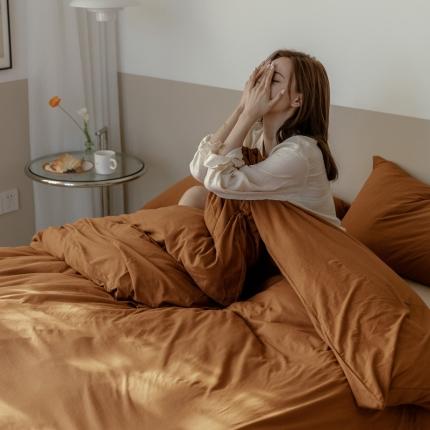 91家纺网 家纺一手货源 找家纺 （总）华超针织 2021新款针织纯色混搭四件套