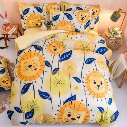 91家纺网 家纺一手货源 找家纺 （总）卡初 2020新款秋冬大版宝宝绒牛奶绒四件套