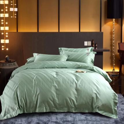 91家纺网 家纺一手货源 找家纺 （总）娇逸 2020新款100支澳棉提花刺绣款四件套