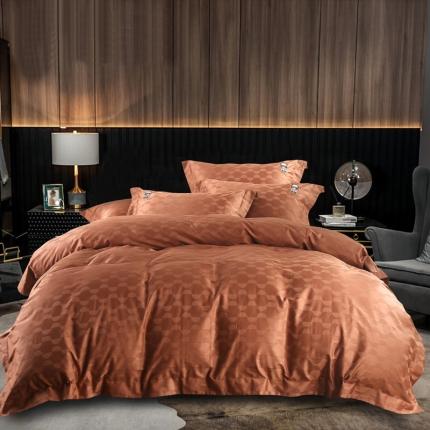 91家纺网 家纺一手货源 找家纺 （总）娇逸 2020新款100支澳棉提花刺绣款四件套