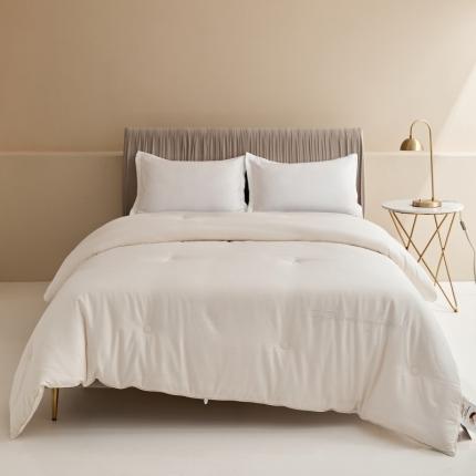 91家纺网 家纺一手货源 找家纺 本兮2020新款60S抗菌雪绒绵大豆被子被芯 珍珠白