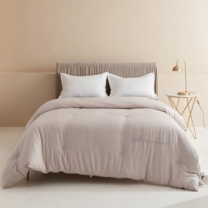 91家纺网 家纺一手货源 找家纺 本兮2020新款60S抗菌雪绒绵大豆被子被芯 绅士灰