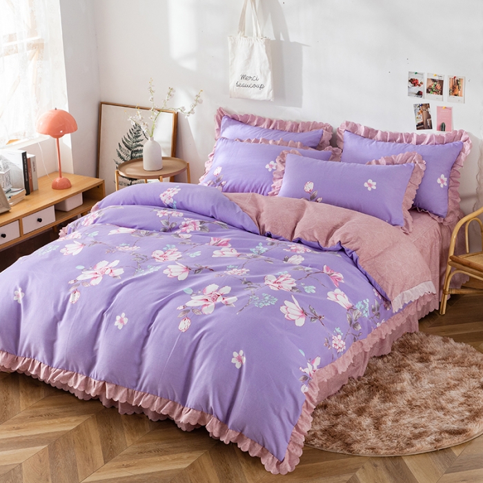 91家纺网 家纺一手货源 找家纺 （总）纽缦 2020新款加厚磨毛床单款四件套