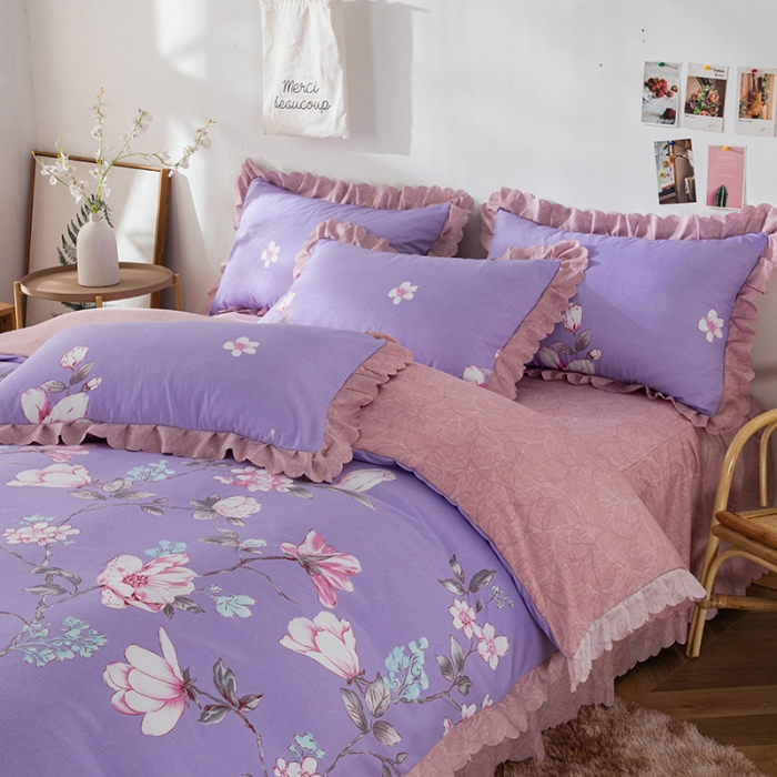 91家纺网 家纺一手货源 找家纺 （总）纽缦 2020新款加厚磨毛床单款四件套