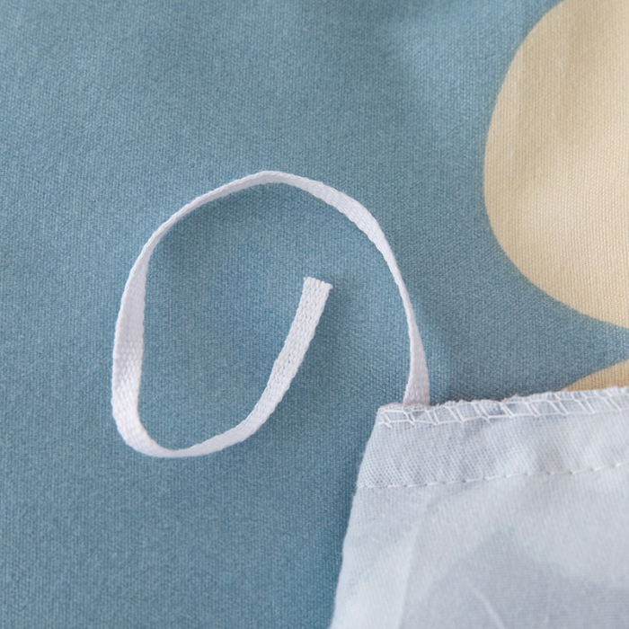 91家纺网 家纺一手货源 找家纺 纽缦 2020新款加厚磨毛单被套 楚楚花颜蓝