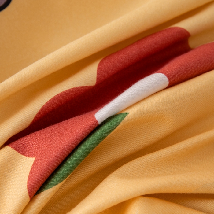 91家纺网 家纺一手货源 找家纺 纽缦 2020新款加厚磨毛单被套 春风里