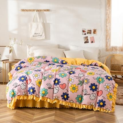 91家纺网 家纺一手货源 找家纺 纽缦 2020新款加厚磨毛单被套 轻歌时光