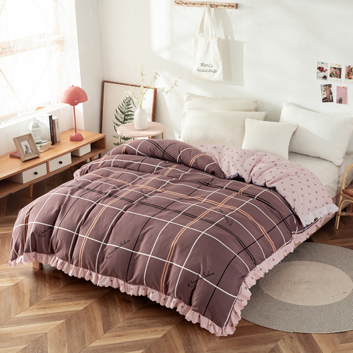 91家纺网 家纺一手货源 找家纺 纽缦 2020新款加厚磨毛单被套 随想