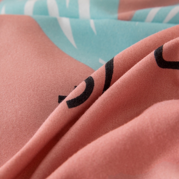 91家纺网 家纺一手货源 找家纺 纽缦 2020新款加厚磨毛单被套 甜甜爱粉