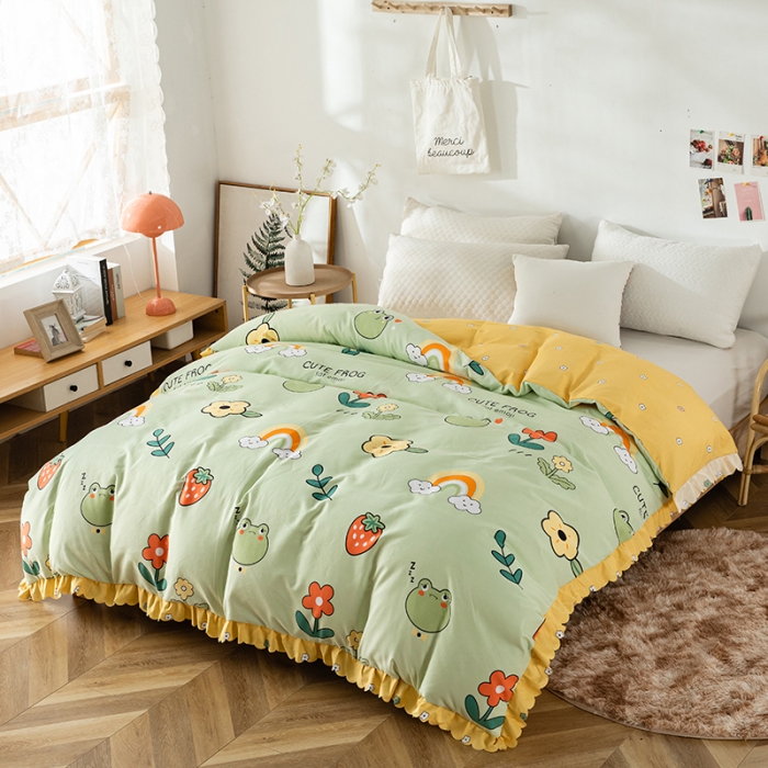 91家纺网 家纺一手货源 找家纺 纽缦 2020新款加厚磨毛单被套 童年乐园