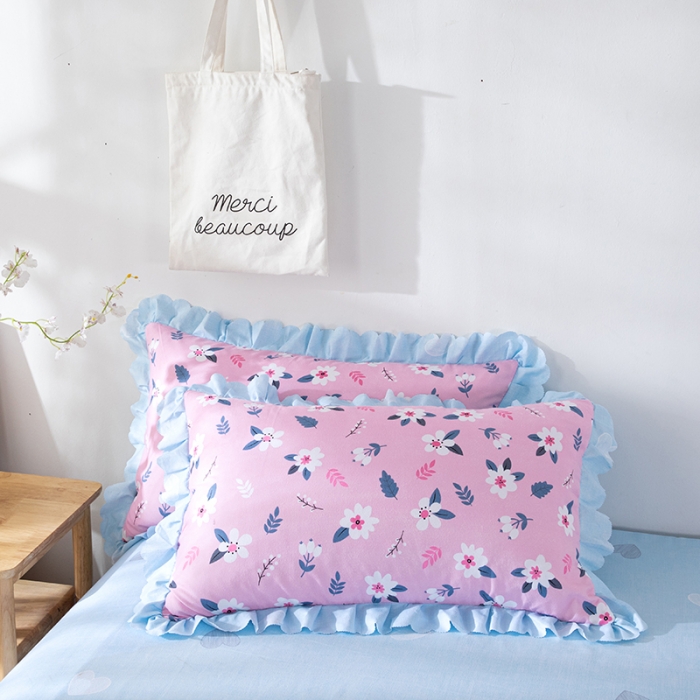 91家纺网 家纺一手货源 找家纺 纽缦 2020新款加厚磨毛床裙款四件套 漫漫花香