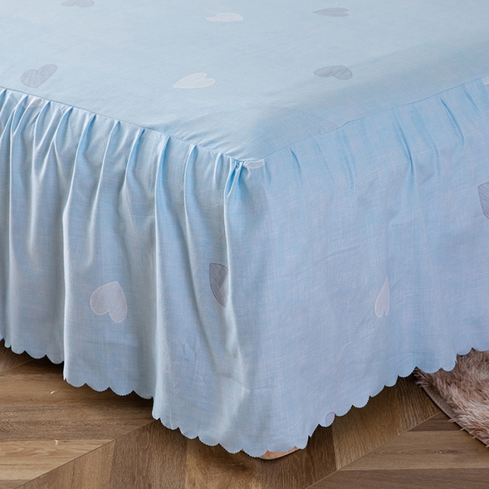 91家纺网 家纺一手货源 找家纺 纽缦 2020新款加厚磨毛床裙款四件套 漫漫花香