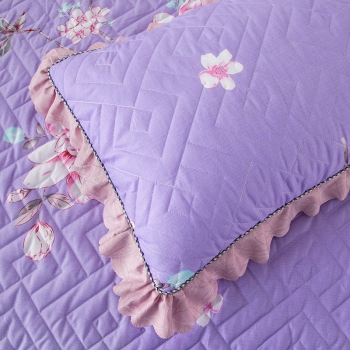 91家纺网 家纺一手货源 找家纺 纽缦 2020新款加厚磨毛夹棉枕套/对 幽香入梦