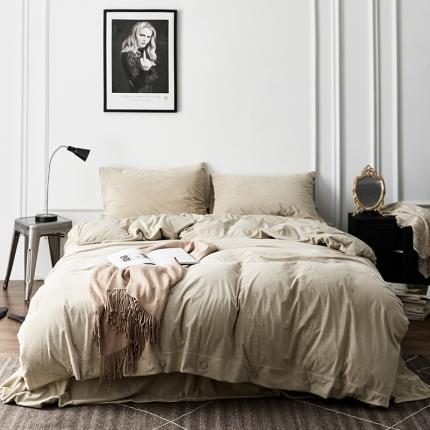 91家纺网 家纺一手货源 找家纺 （总）新款北欧秘境绒系列四件套