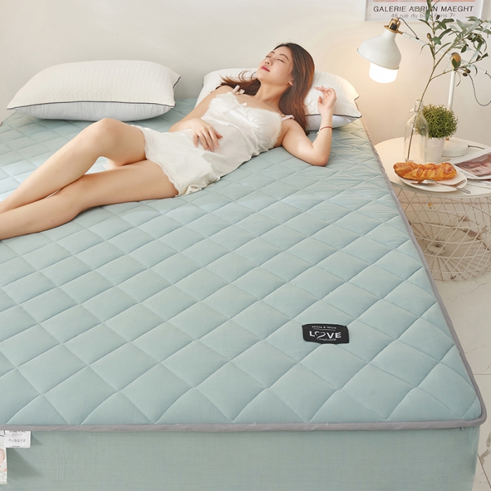 91家纺网 家纺一手货源 找家纺 （总）宅部落 2020针织棉纯加棉床笠夹棉床垫保护罩