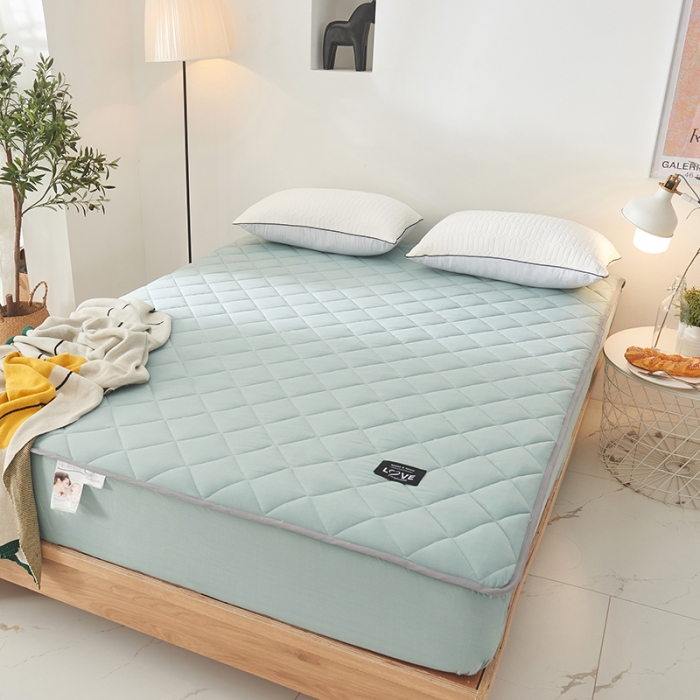 91家纺网 家纺一手货源 找家纺 （总）宅部落 2020针织棉纯加棉床笠夹棉床垫保护罩