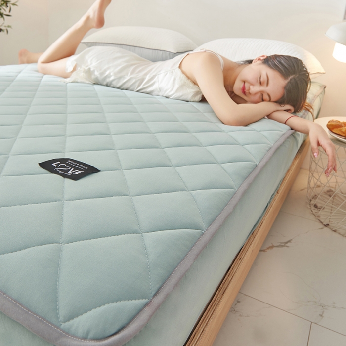 91家纺网 家纺一手货源 找家纺 （总）宅部落 2020针织棉纯加棉床笠夹棉床垫保护罩