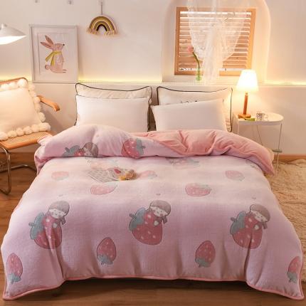 91家纺网 家纺一手货源 找家纺 （总）甜之梦 2025新款310g雪花绒单品包边被套