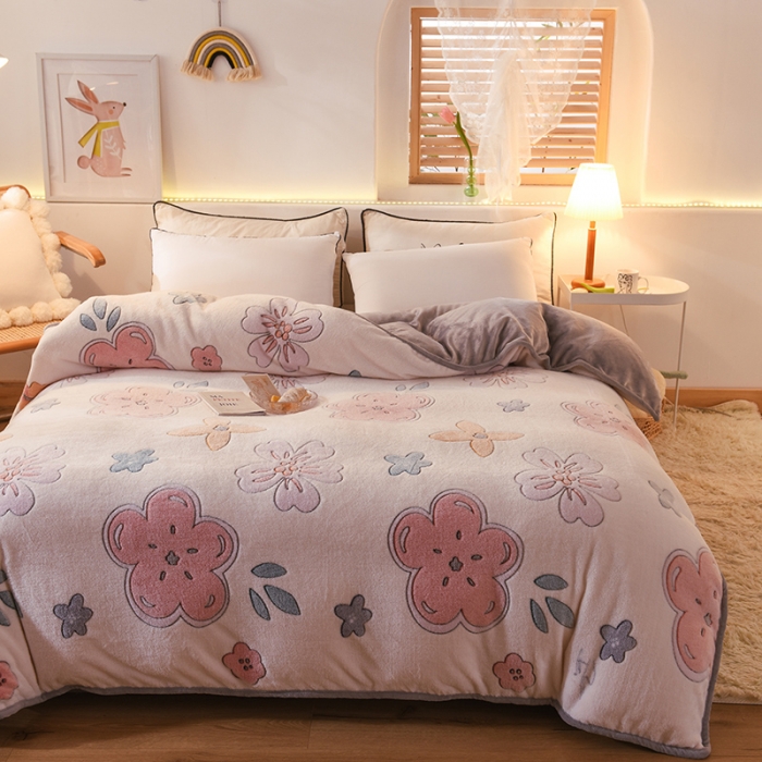 91家纺网 家纺一手货源 找家纺 甜之梦 2025新款310g雪花绒单品包边被套 锦上添花