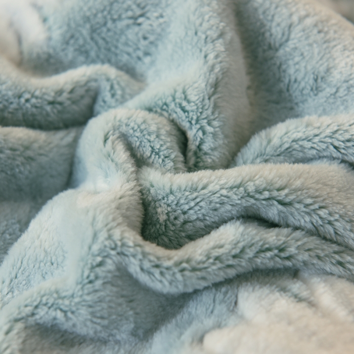 91家纺网 家纺一手货源 找家纺 甜之梦 2025新款310g雪花绒单品包边被套 浅绿之花