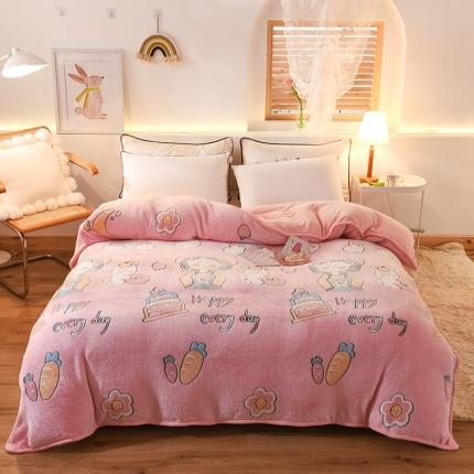 甜之梦 2025新款310g雪花绒单品包边被套 小丸子