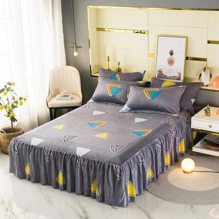 91家纺网 家纺一手货源 找家纺 （总）纽缦 2020新款绒单层床裙