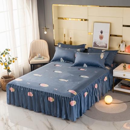 91家纺网 家纺一手货源 找家纺 （总）纽缦 2020新款绒单层床裙