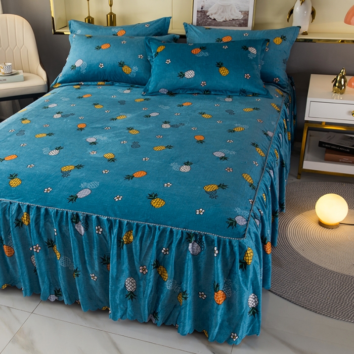 91家纺网 家纺一手货源 找家纺 （总）纽缦 2020新款绒单层床裙