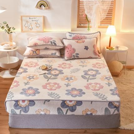 91家纺网 家纺一手货源 找家纺 甜之梦 2025新款310g雪花绒单品床笠 锦上添花