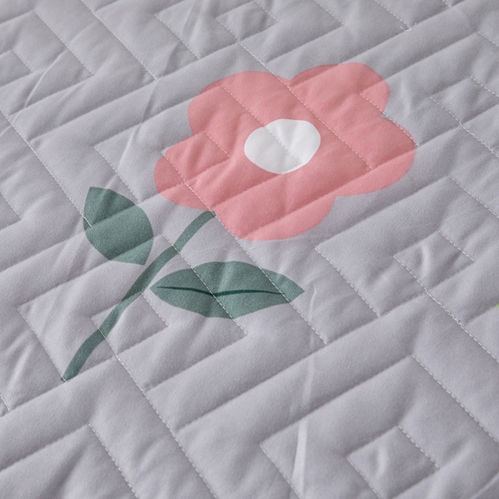 91家纺网 家纺一手货源 找家纺 纽缦 2020新款加厚磨毛单件夹棉床裙 芳菲年华