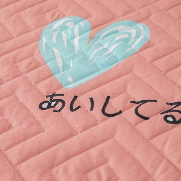 91家纺网 家纺一手货源 找家纺 纽缦 2020新款加厚磨毛单件夹棉床裙 甜甜爱粉