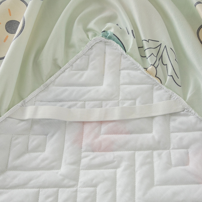 91家纺网 家纺一手货源 找家纺 纽缦 2020新款加厚磨毛单件夹棉床裙 童年乐园