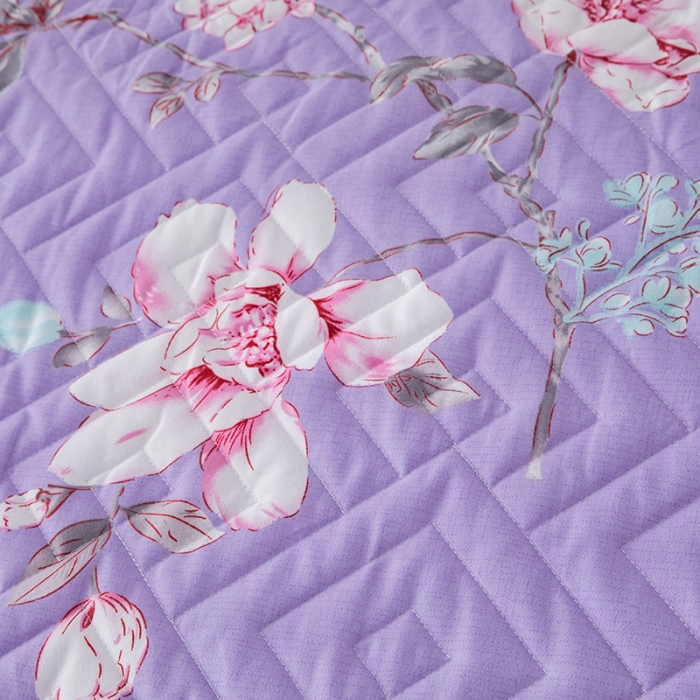 91家纺网 家纺一手货源 找家纺 纽缦 2020新款加厚磨毛单件夹棉床裙 幽香入梦