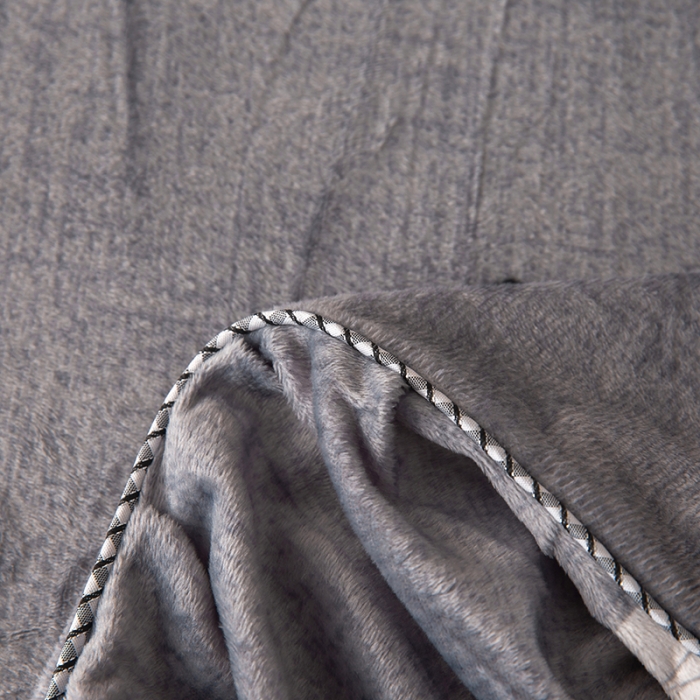 91家纺网 家纺一手货源 找家纺 纽缦 2020新款绒单层床裙 雏菊满园灰