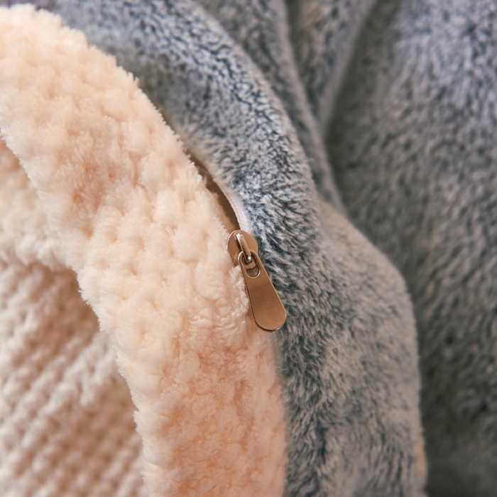 91家纺网 家纺一手货源 找家纺 甜之梦2025新款310g雪花绒单品多功能毛毯被套 马到成功