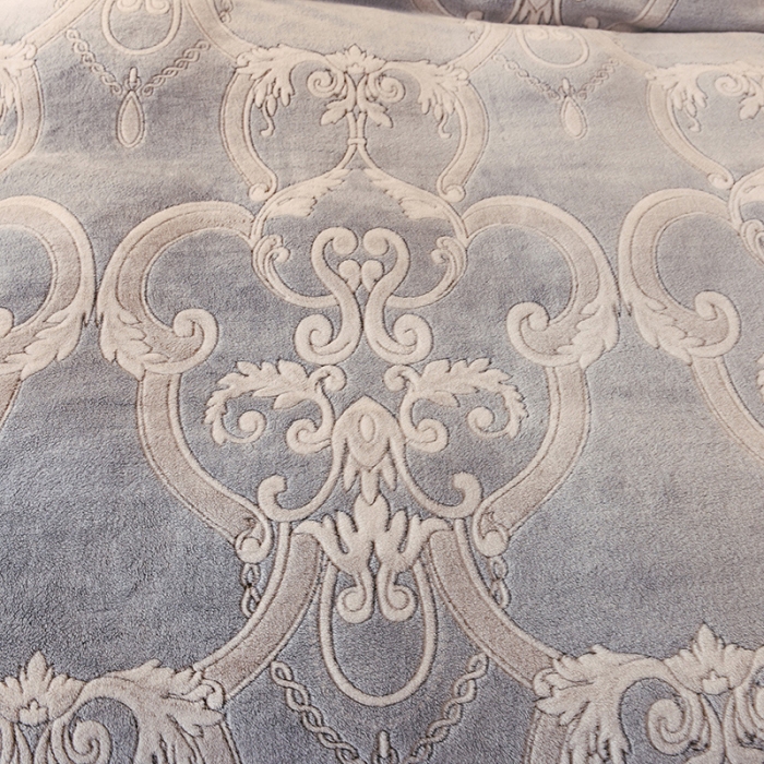 91家纺网 家纺一手货源 找家纺 甜之梦2025新款310g雪花绒单品多功能毛毯被套 欧式经典