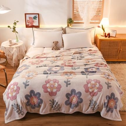 91家纺网 家纺一手货源 找家纺 甜之梦 2025新款310g雪花绒单品毛毯 锦上添花