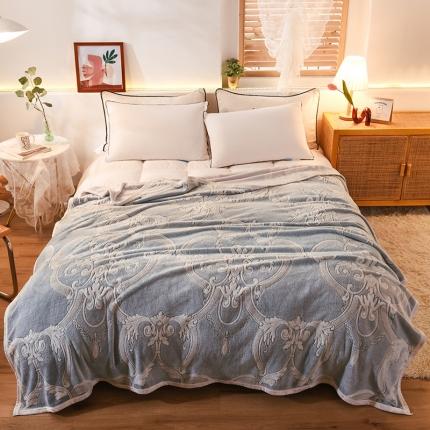 91家纺网 家纺一手货源 找家纺 甜之梦 2025新款310g雪花绒单品毛毯 欧式经典