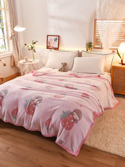 91家纺网 家纺一手货源 找家纺 （总）甜之梦 2025新款310g雪花绒单品毛毯