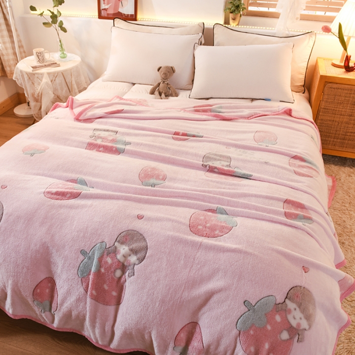 91家纺网 家纺一手货源 找家纺 （总）甜之梦 2025新款310g雪花绒单品毛毯