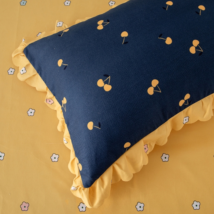 91家纺网 家纺一手货源 找家纺 纽缦 2020新款加厚磨毛床单款四件套 彩虹小镇